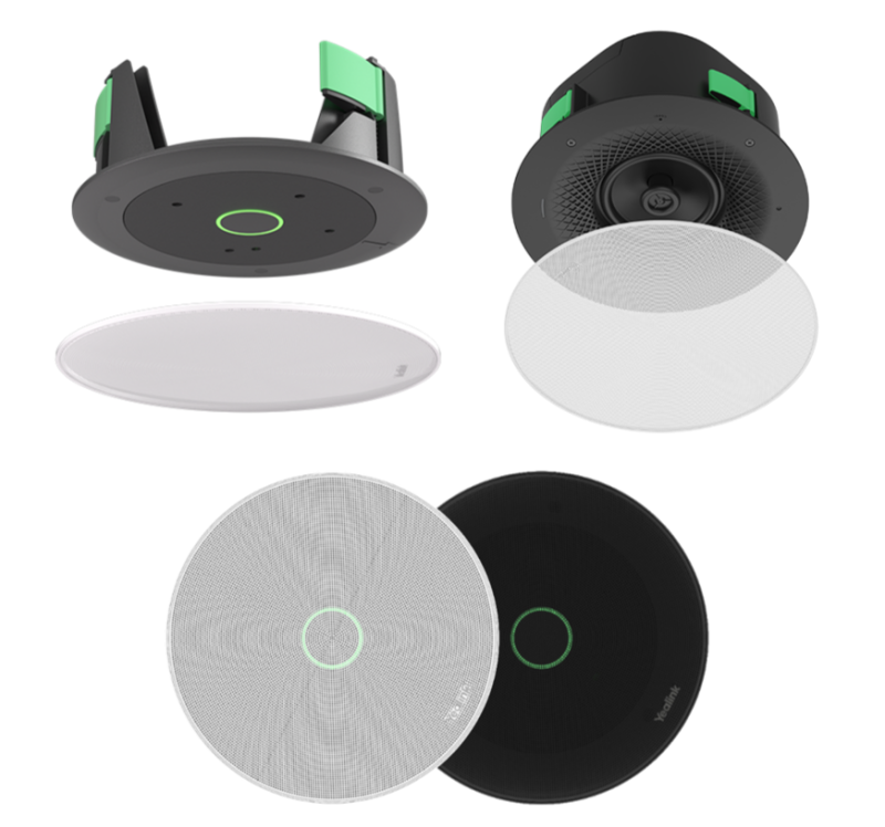 Yealink CM20 и CS10: Потолочная периферия премиум-класса, предназначенная для улучшения качества звука на профессиональных конференциях.