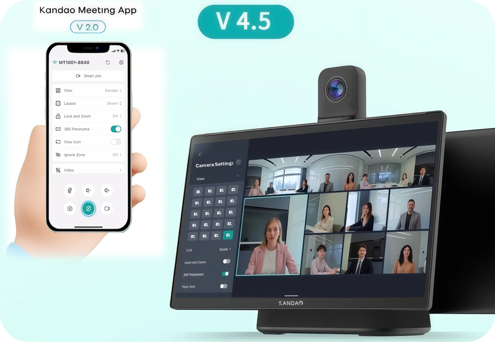 Новая прошивка и версия приложения Kandao Meeting Ultra делают видеоконференции ещё удобнее