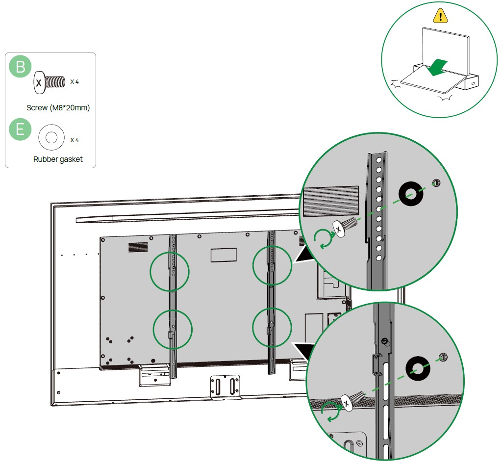 Интеграция в интерьер: Yealink MD WallMount дисплей легко вписывается в любое пространство переговорной комнаты