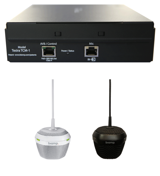 PARLETCM-1WHITE Потолочный микрофон с усилителем PoE + Biamp Parle TCM-1