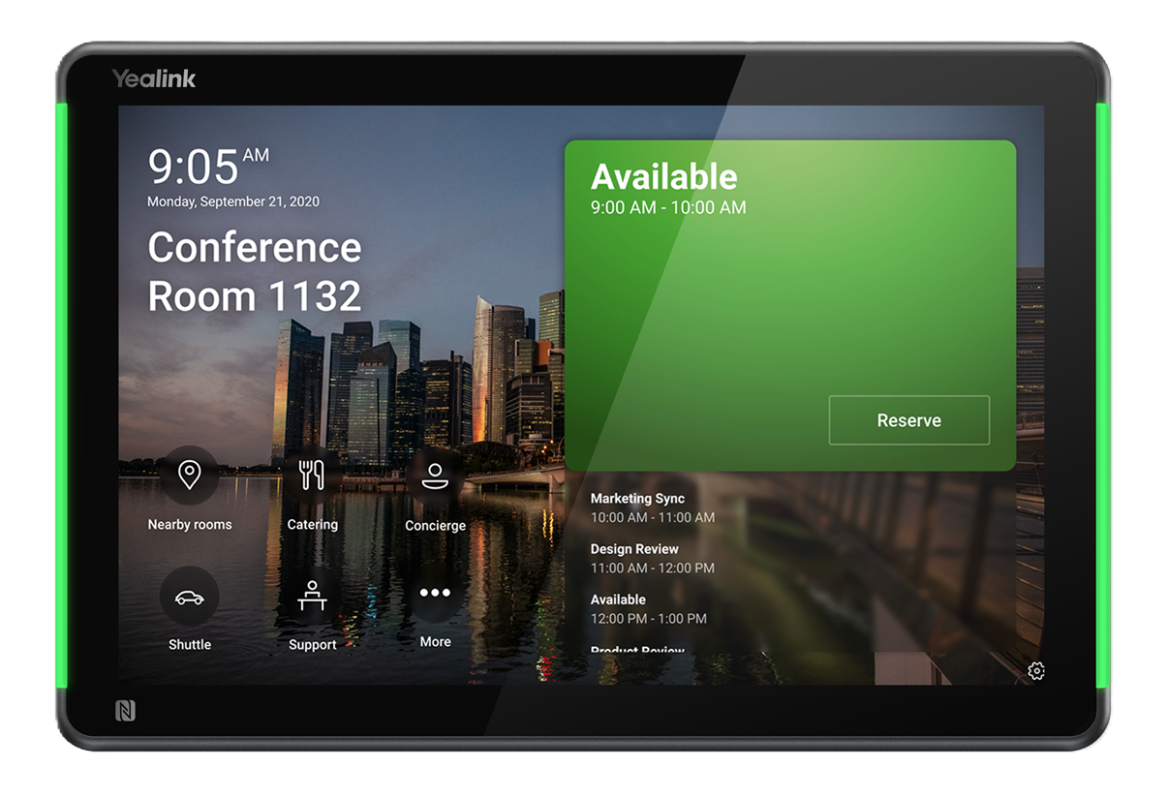 ROOMPANEL PLUS Yealink Панель бронирования переговорных комнат