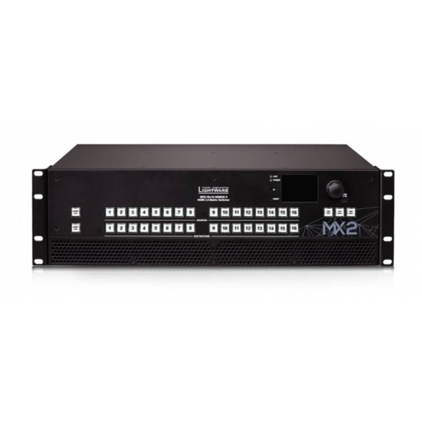 91310052, Lightware, MX2-16x16-HDMI20-R, Матричный коммутатор Lightware 16x16, 4K@60Гц RGB 4:4:4, HD