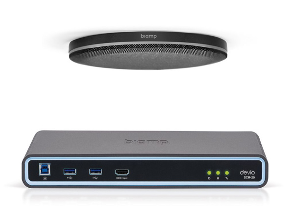 Devio SCR-20CXBLACK Комплект конференц-коммутатор Devio SCR-20 + Потолочный микрофонный массив TCM-XEX Biamp