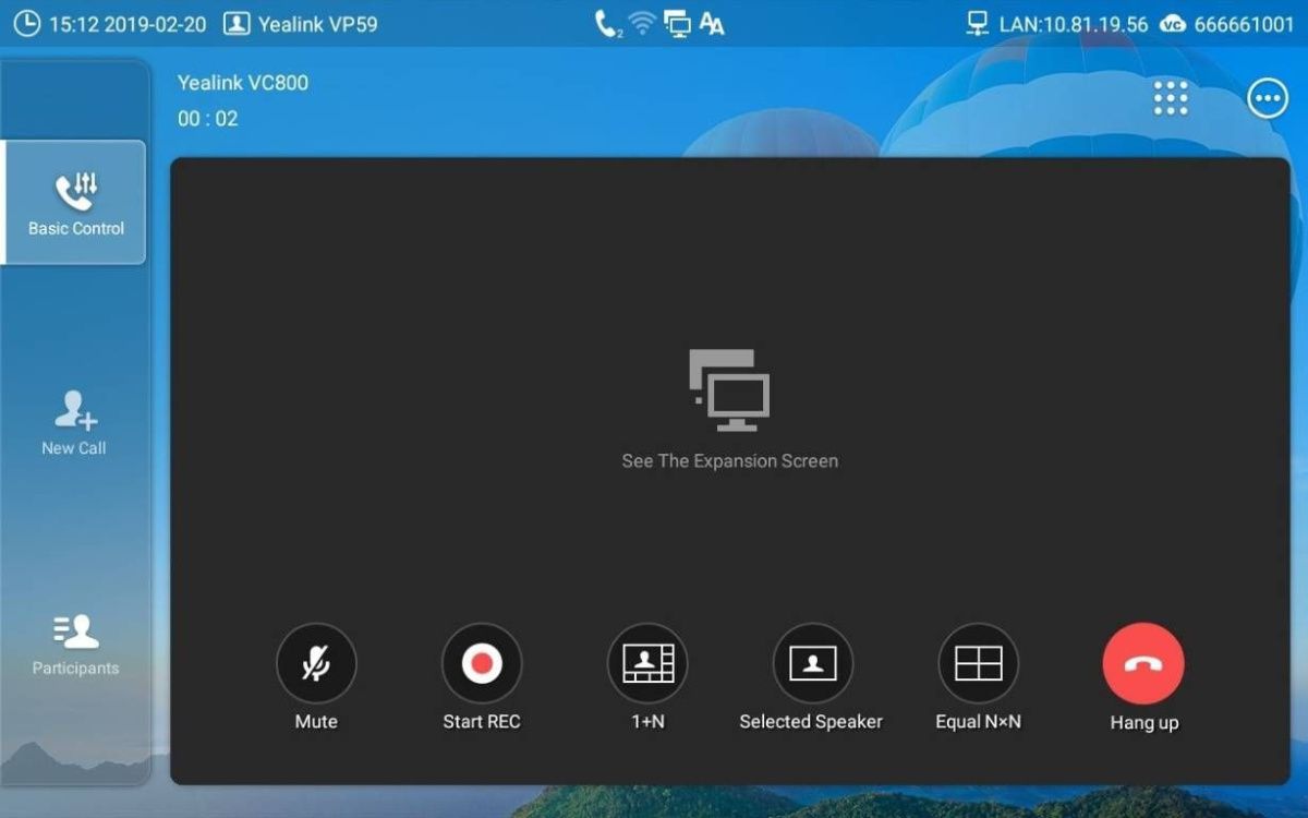 VP59-VCS Edition Видеотелефон Yealink  (2-year AMS), без блока питания
