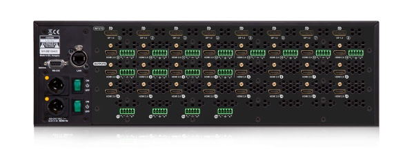 91310068, Lightware, MX2-16x16-DH-8DPi-A-R, Матричный коммутатор 16x16 с резервным блоком питания. В