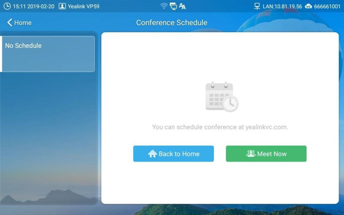 VP59-VCS Edition Видеотелефон Yealink  (2-year AMS), без блока питания
