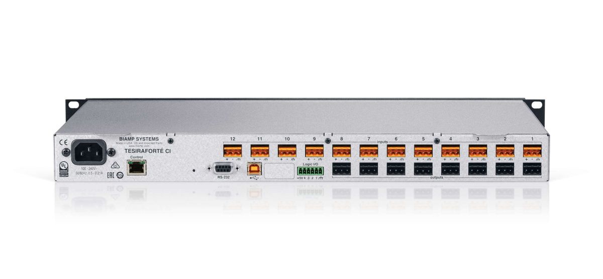 TesiraFORTÉ CI Аудио коммутатор фиксированный DSP 12x8 (0399.900) Biamp