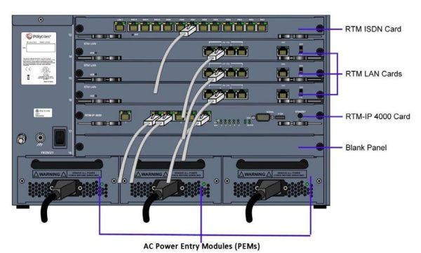 2200-79414-114 Сервер RMX4000 for RealPresence Clariti - No Licenses, AC, ISDN card, (4) MPMRx-D car