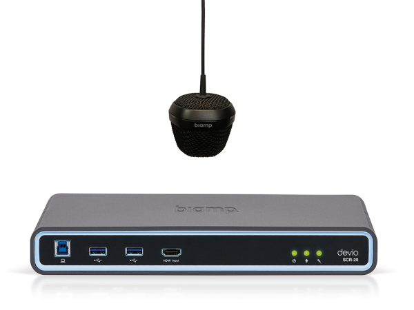 Devio SCR-20CBLACK Комплект конференц-коммутатор Devio SCR-20 + Потолочный микрофонный массив DCM-1 Biamp