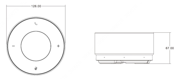 HTI-ASP30 Спикерфон Hitrolink (Захват звука 360° до 6 метров, каскадирование до 4-х устройств, питание USB 2.0 или DC 53 В; Совместимость с Windows 7 и выше, Android, Mac, Linux)