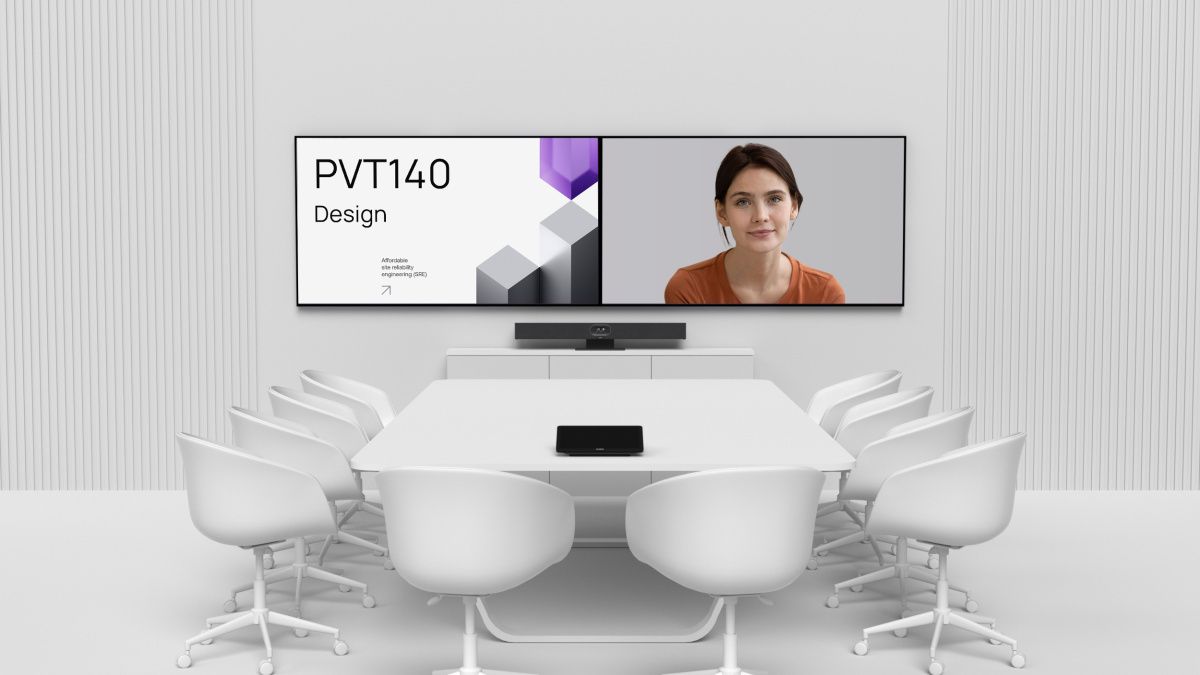 PVT140-AVI-RU Видео-бар Yealink (MeetingBar PVT140 (A40), VCH51 Pro, блок питания, крепления, кабели, VCR11)