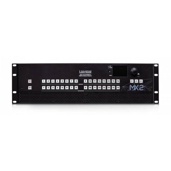 91310052, Lightware, MX2-16x16-HDMI20-R, Матричный коммутатор Lightware 16x16, 4K@60Гц RGB 4:4:4, HD