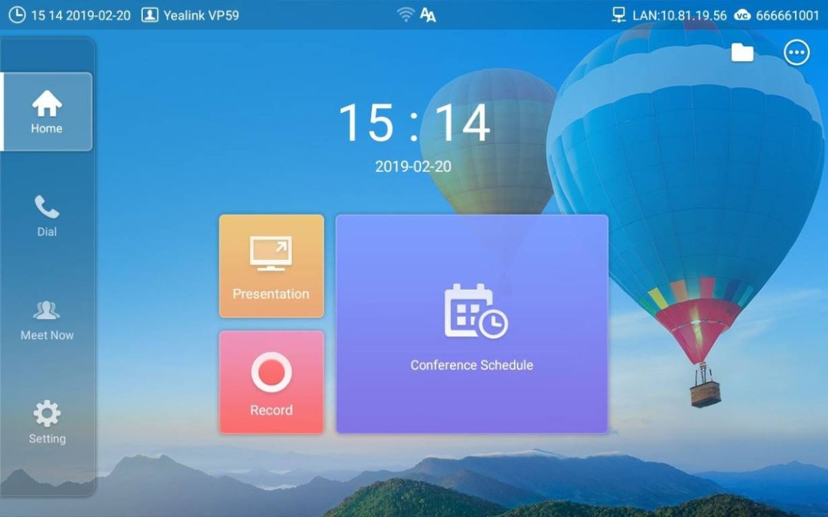 VP59-VCS Edition Видеотелефон Yealink  (2-year AMS), без блока питания