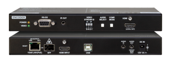 91810008 VINX-120AP-HDMI-ENC, Мультимедийный удлинитель AV Over IP с интерфейсом USB KVM, RS-232 и И