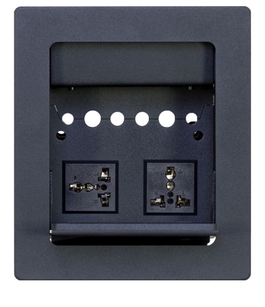 91330021 Lightware, TBX-M210-K, Врезной бокс в стол для шести сигнальных кабелей AV 