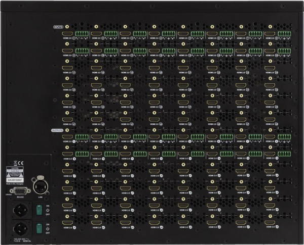 91310065, Lightware, MX2-48x48-HDMI20-AR, Матричный коммутатор 48x48, 4K@60Гц RGB 4:4:4, HDMI 2.0, H