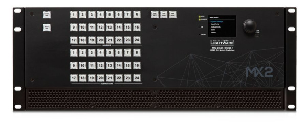 91310056, Lightware, MX2-24x24-HDMI20-R, Матричный коммутатор 24x24 HDMI2.0 4K