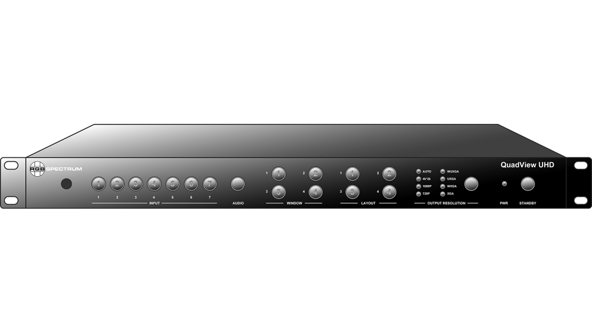 QuadView UHD RGB Spectrum Мультивьюер RGB Spectrum QuadView UHD с 7 видеовходами