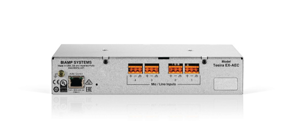 TesiraEX-AEC Четырехканальный удлинитель Biamp mic/line с PoE AEC (0341.900)