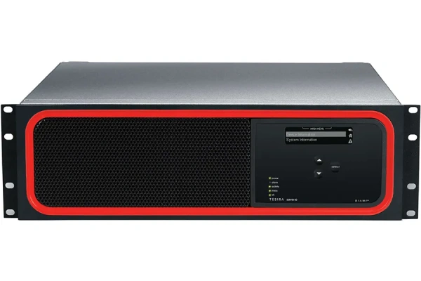 Tesira SERVER-IO AVB  Biamp Цифровой сетевой сервер  с одной DSP-2 картой, предназначен для установки плат аналоговых входов/выходов. до 12 плат входов/выходов, до 48 аудио каналов. Установлена плата AVB-1(912.0301.900)