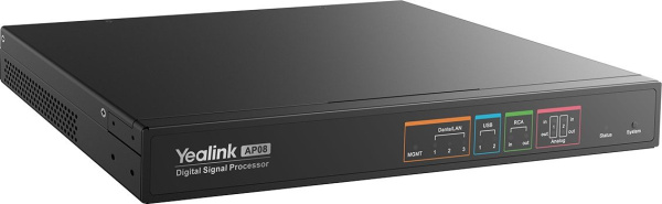 AP08 DSP Цифровой аудиопроцессор Yealink (AP08, набор кабелей, аксессуары для крепления, 2-year AMS)