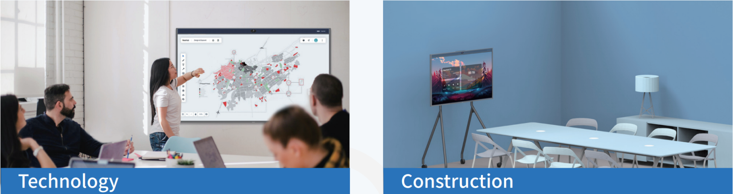 Split-screen canvas